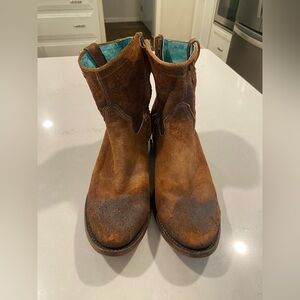 Women’s Corral Distressed Leather Booties